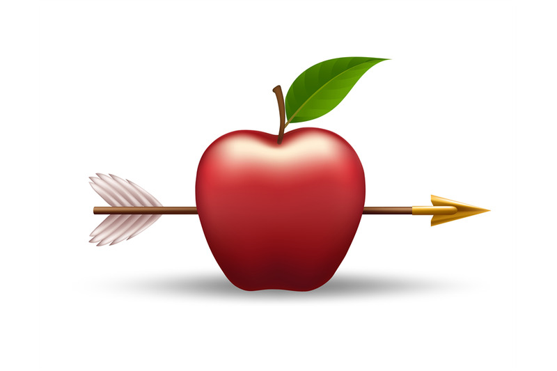 red-apple-pierced-by-arrow