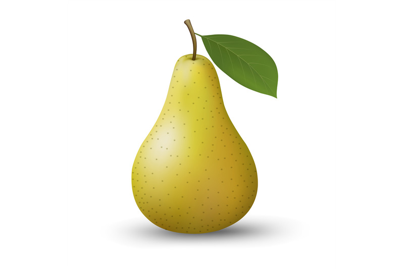 realistic-isolated-pear