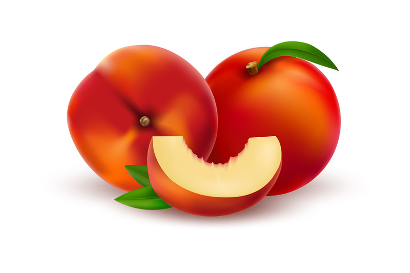 realistic-nectarines-3d-peaches