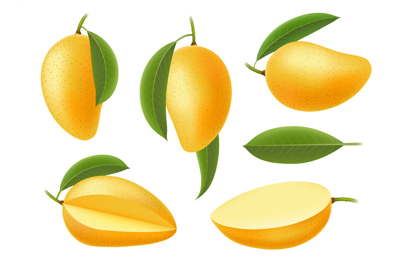 yellow-mango-isolated-on-white