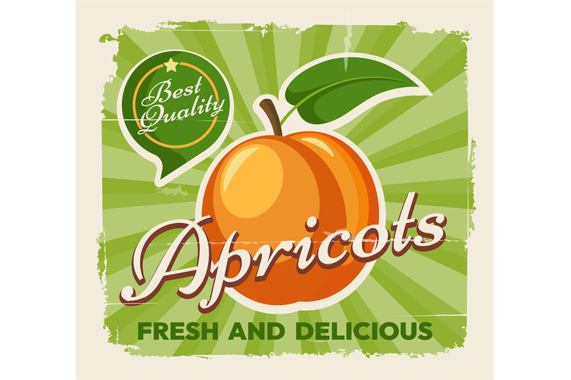 apricots-retro-poster