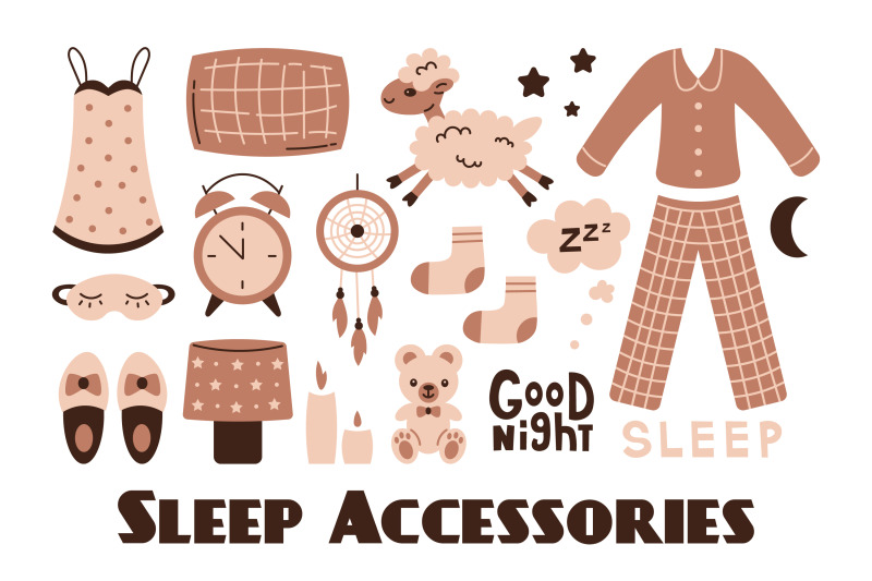 sleep-accessories-illustrations