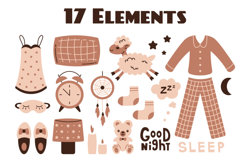 sleep-accessories-illustrations