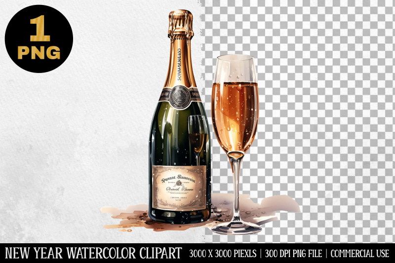 watercolor-champagne-glass-clipart-new-year-clipart