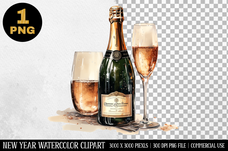 watercolor-champagne-glass-clipart-new-year-clipart