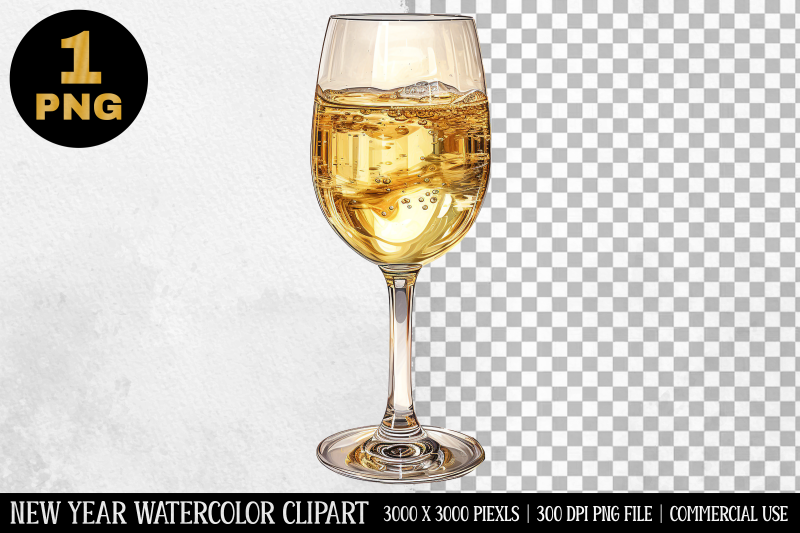 watercolor-champagne-glass-clipart-new-year-clipart