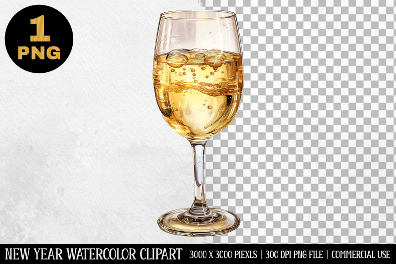 watercolor-champagne-glass-clipart-new-year-clipart