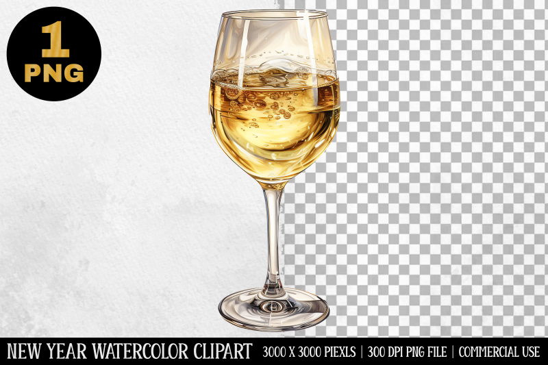 watercolor-champagne-glass-clipart-new-year-clipart