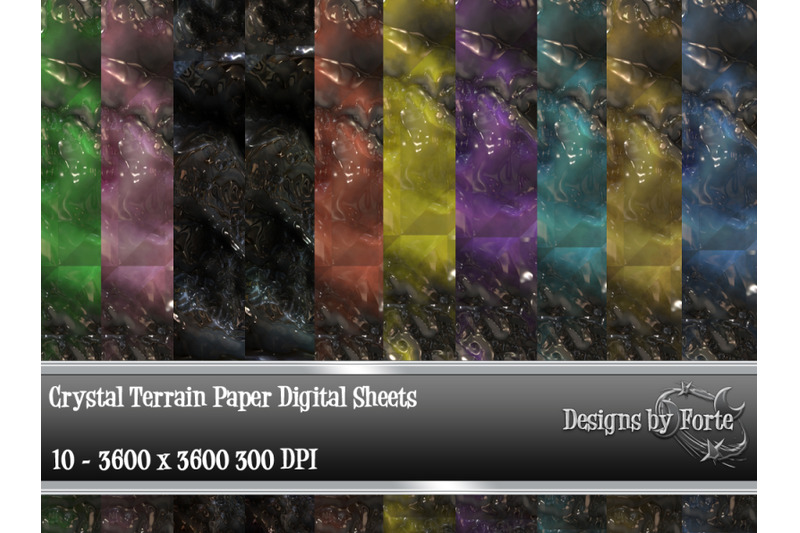 crystal-terrain-digital-paper-textures