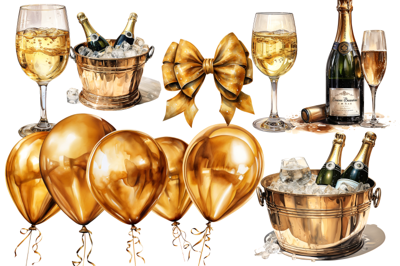 watercolor-gold-amp-black-clipart-bundle-new-year-clipart