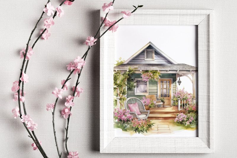 watercolor-spring-cottagecore-clipart-collection-png
