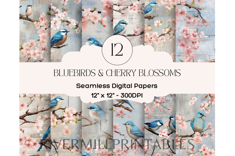 bluebirds-amp-cherry-blossoms-on-barnwood-digital-paper-pack