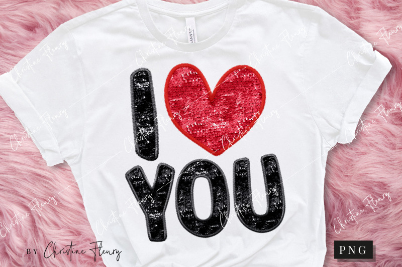 i-love-you-sparkly-faux-sequins-png