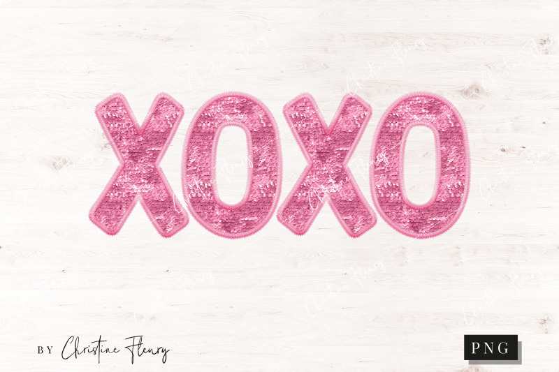 pink-xoxo-sparkly-faux-sequins-valentine