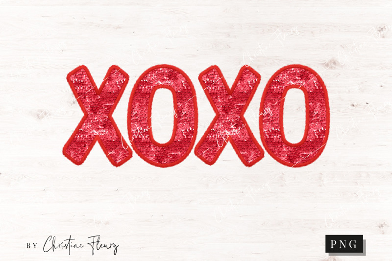 red-xoxo-sparkly-faux-sequins-valentines