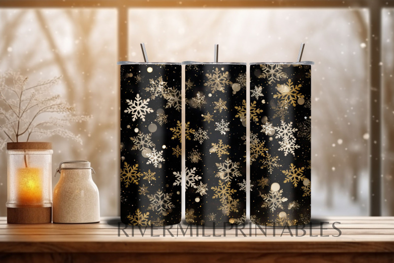 snowflakes-20-oz-tumbler-wrap-png