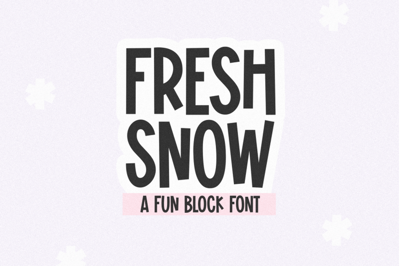 fresh-snow-cute-block-font