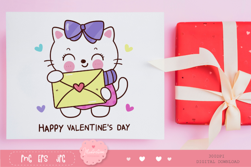 valentine-cats-kawaii-animal-couple-love-clipart-cartoon-2