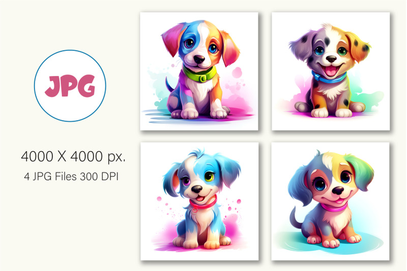 cute-rainbow-dogs-01-tshirt-sticker