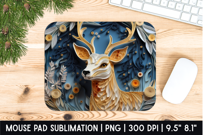 deer-mouse-pad-sublimation-designs-mousepad