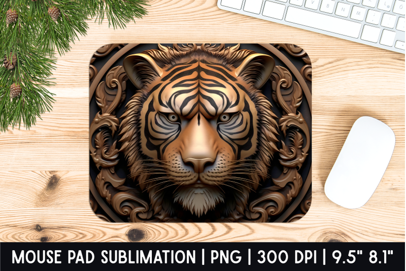 tiger-mouse-pad-sublimation-designs-mousepad