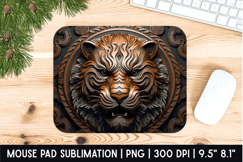 tiger-mouse-pad-sublimation-designs-mousepad