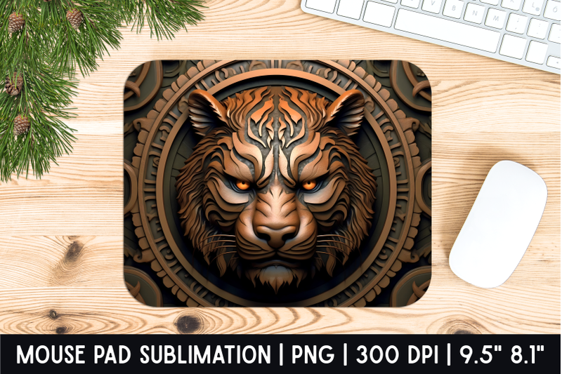 tiger-mouse-pad-sublimation-designs-mousepad