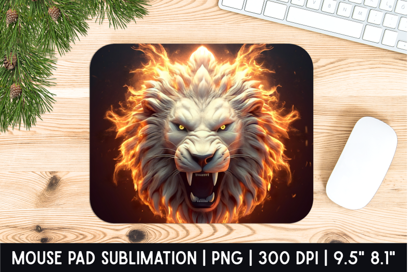 lion-mouse-pad-sublimation-designs-mousepad