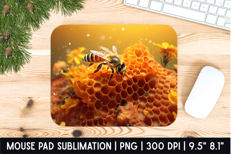 bee-mouse-pad-sublimation-designs-mousepad