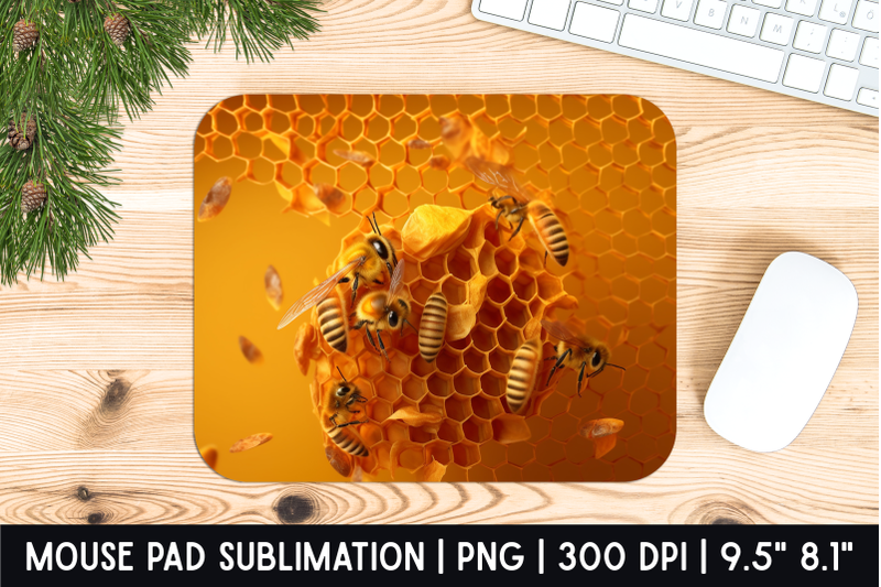 bee-mouse-pad-sublimation-designs-mousepad