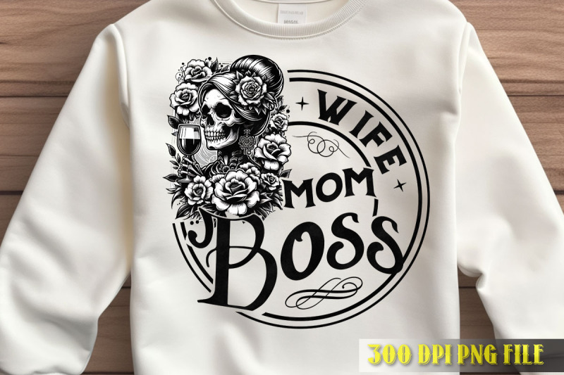 wife-mom-boss-stylish-skull