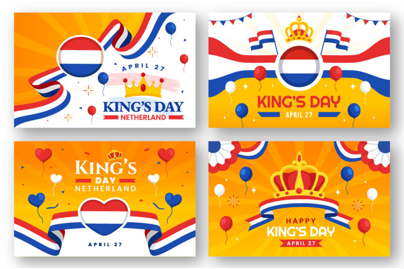 12-kings-netherlands-day-illustration