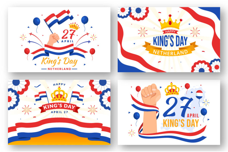 12-kings-netherlands-day-illustration