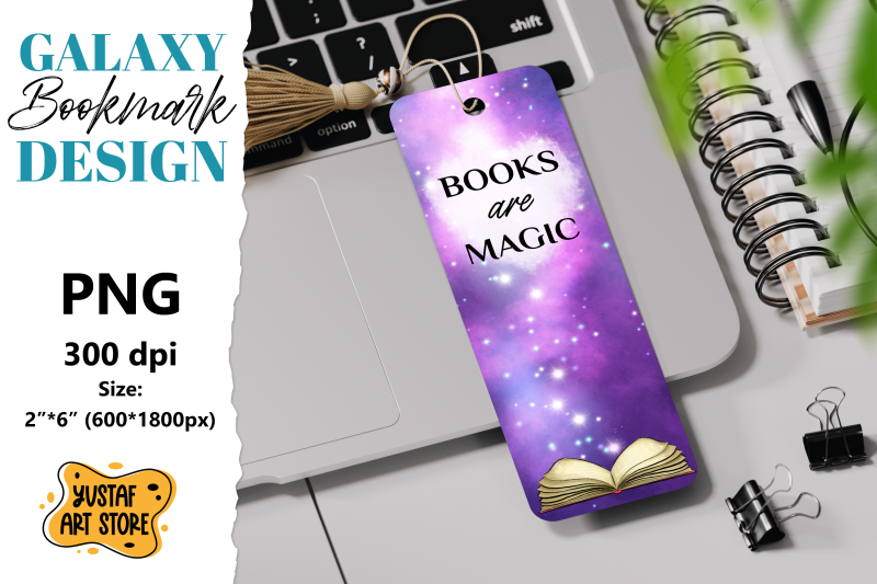 galaxy-bookmark-printable-design-books-are-magic-quote