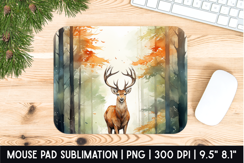 deer-mouse-pad-sublimation-designs-mousepad