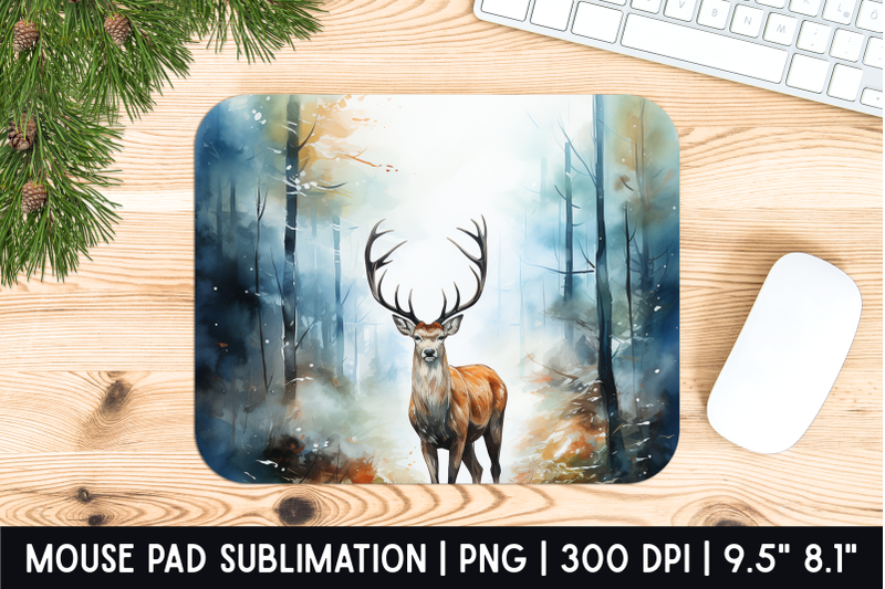 deer-mouse-pad-sublimation-designs-mousepad