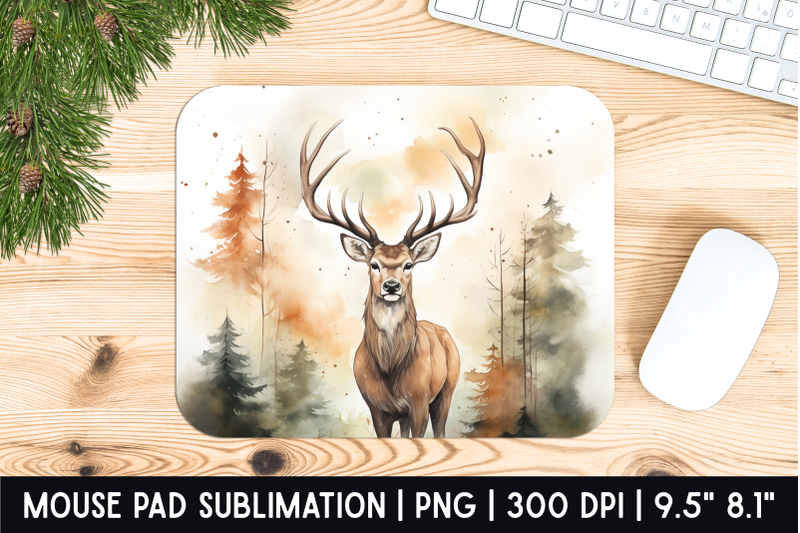 deer-mouse-pad-sublimation-designs-mousepad