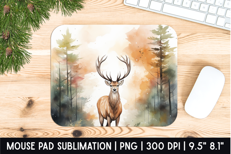 deer-mouse-pad-sublimation-designs-mousepad