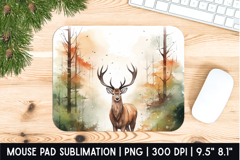 deer-mouse-pad-sublimation-designs-mousepad