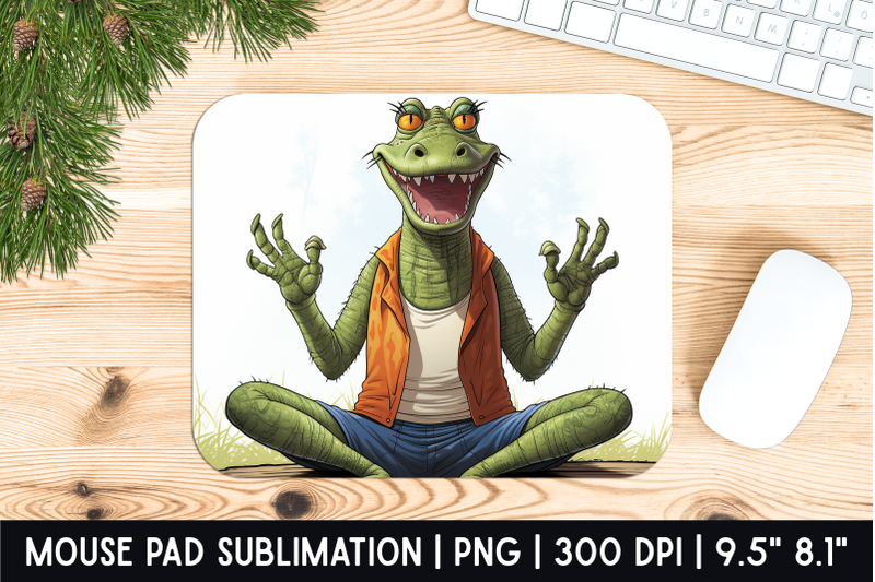 crocodile-mouse-pad-sublimation-designs-mousepad