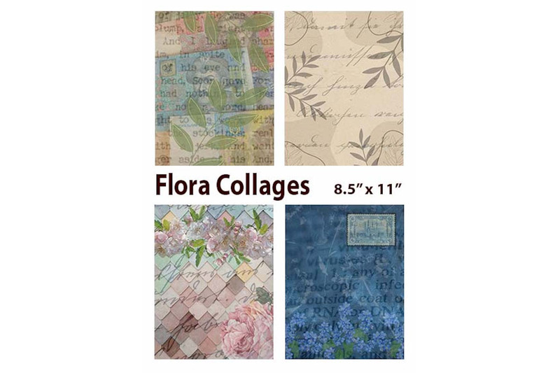 floral-collage-papers