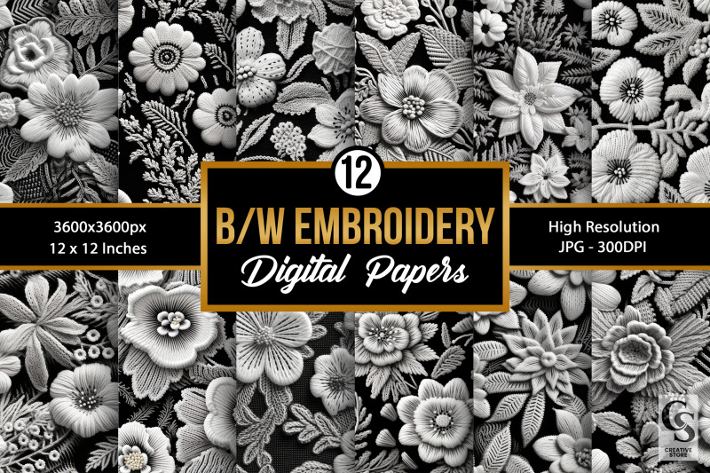black-amp-white-floral-embroidery-digital-papers