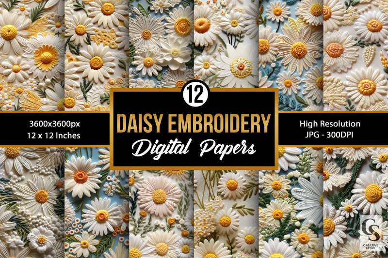 daisy-floral-embroidery-seamless-patterns