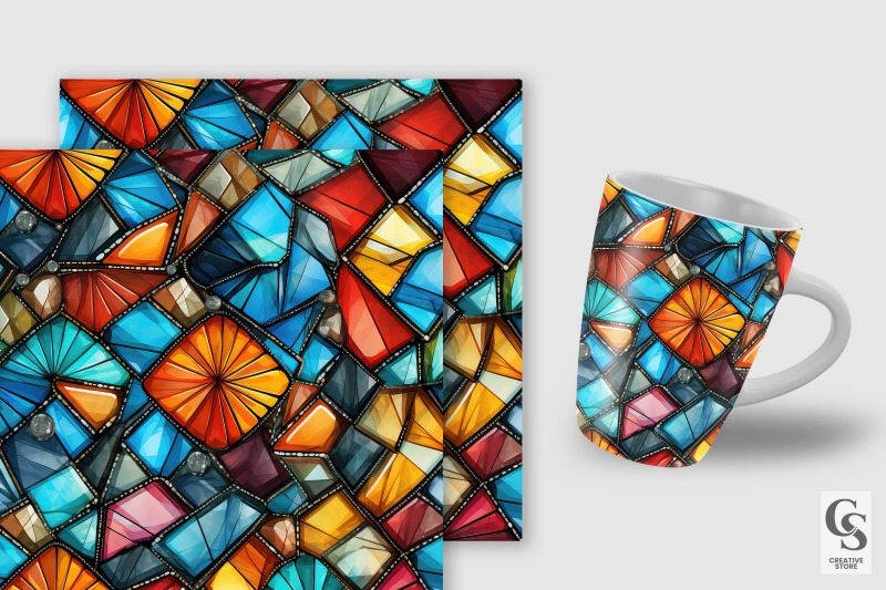 colorful-stone-embroidery-seamless-patterns