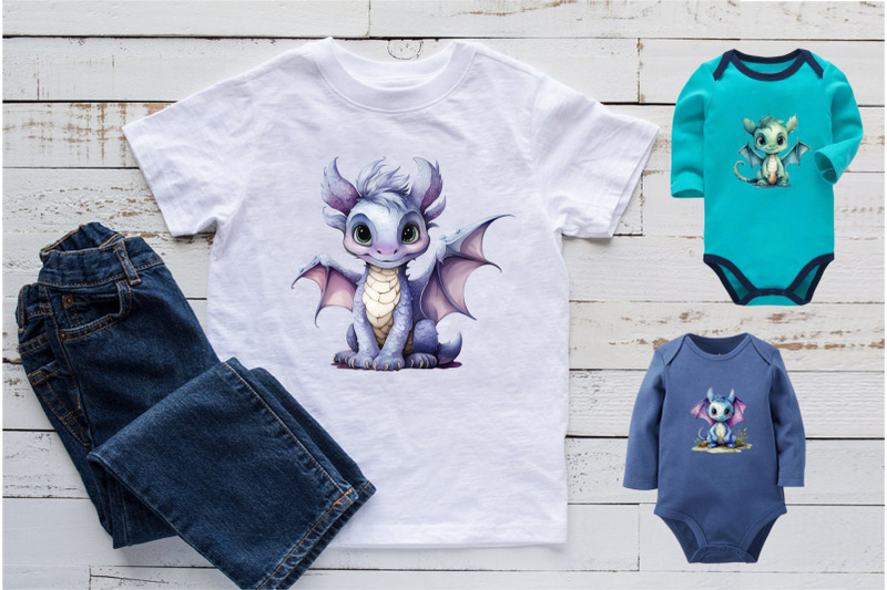 cute-watercolor-dragon-tshirt-sticker
