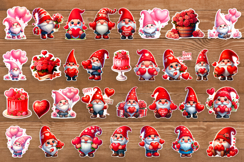 valentine-gnome-stickers-bundle-valentine-love-gnome-in-png