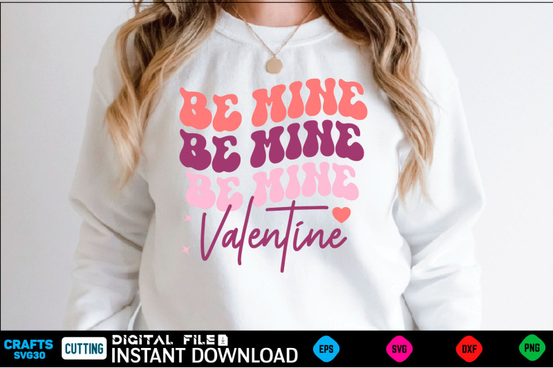 be-mine-valentine-retro-svg