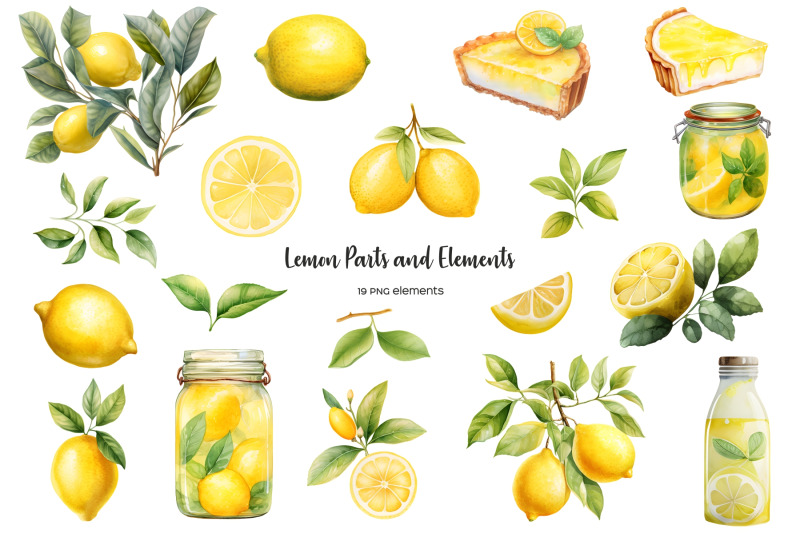 watercolor-lemon-clipart-lemon-parts-clip-art-lemon-branches-leaves