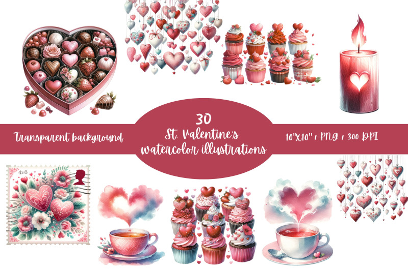 watercolor-st-valentine-039-s-illustrations