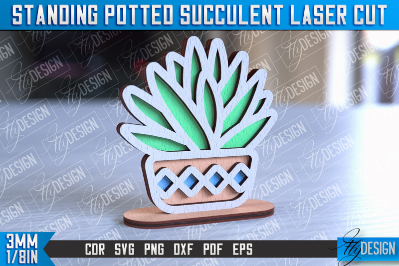 standing-potted-succulent-decorative-succulent-laser-cut-design